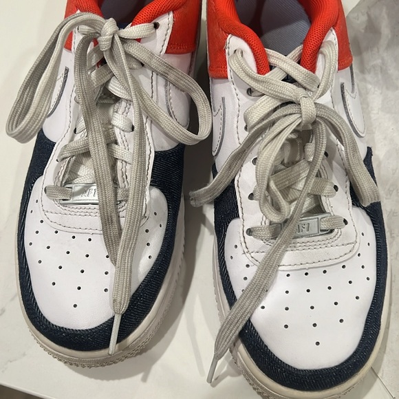 Nike Air Force 1 LV8 KSA (GS) 5 youth kids 6.5 Women Red | White | Blue Navy HTF - Picture 12 of 14